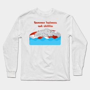 Summer time laziness Long Sleeve T-Shirt